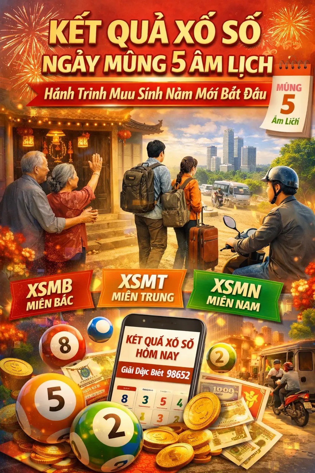 Kết Quả Xổ Số Ngày Mùng 5 Âm Lịch – Khi Hành Trình Mưu Sinh Năm Mới Bắt Đầu